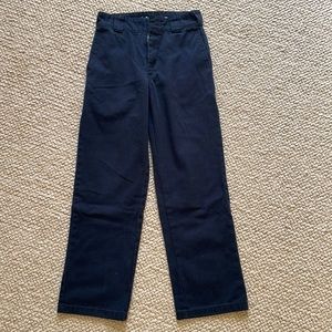 Dickie Black Pants. Worker Crop Roll Hem. Size 24. Inseam: 27.5 inches.